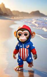 a small doll on a beach