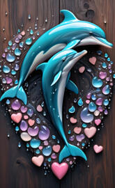 a blue and pink octopus