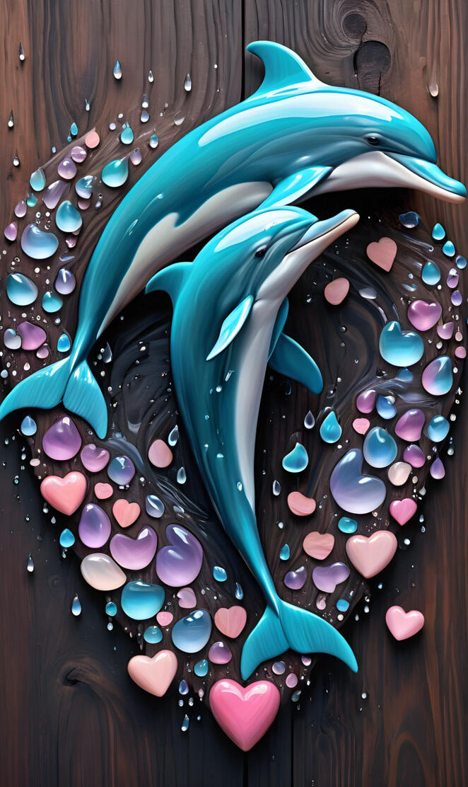 a blue and pink octopus