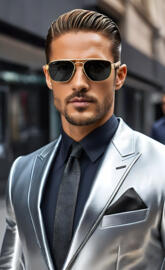 a man wearing sunglasses