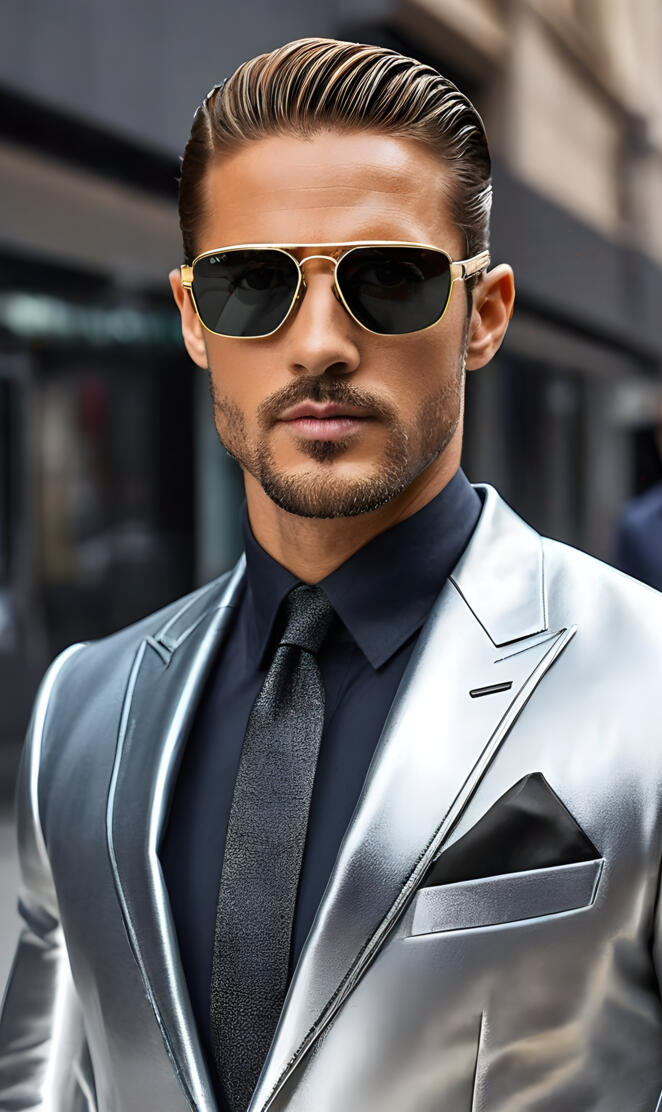 a man wearing sunglasses