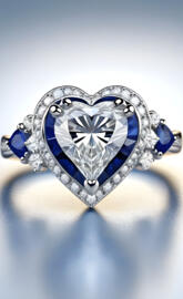 Diamond & Sapphire Promise Ring