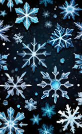 Snowflakes background