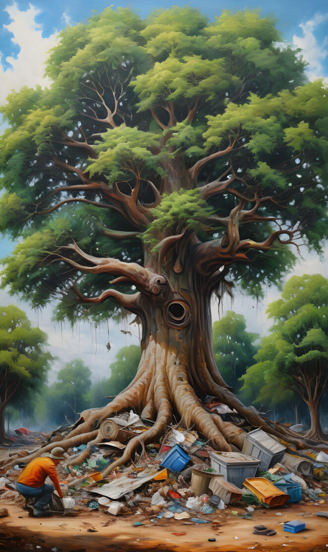 a good person in dirty place