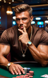 Frank Sepe sitting at a poker table