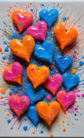 a group of colorful objects