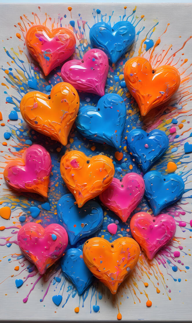 a group of colorful objects