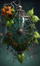 a bird feeder from a tree