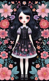 Christmas Series Paper Doll Cut-Out's #5(Goth)🎄⛄