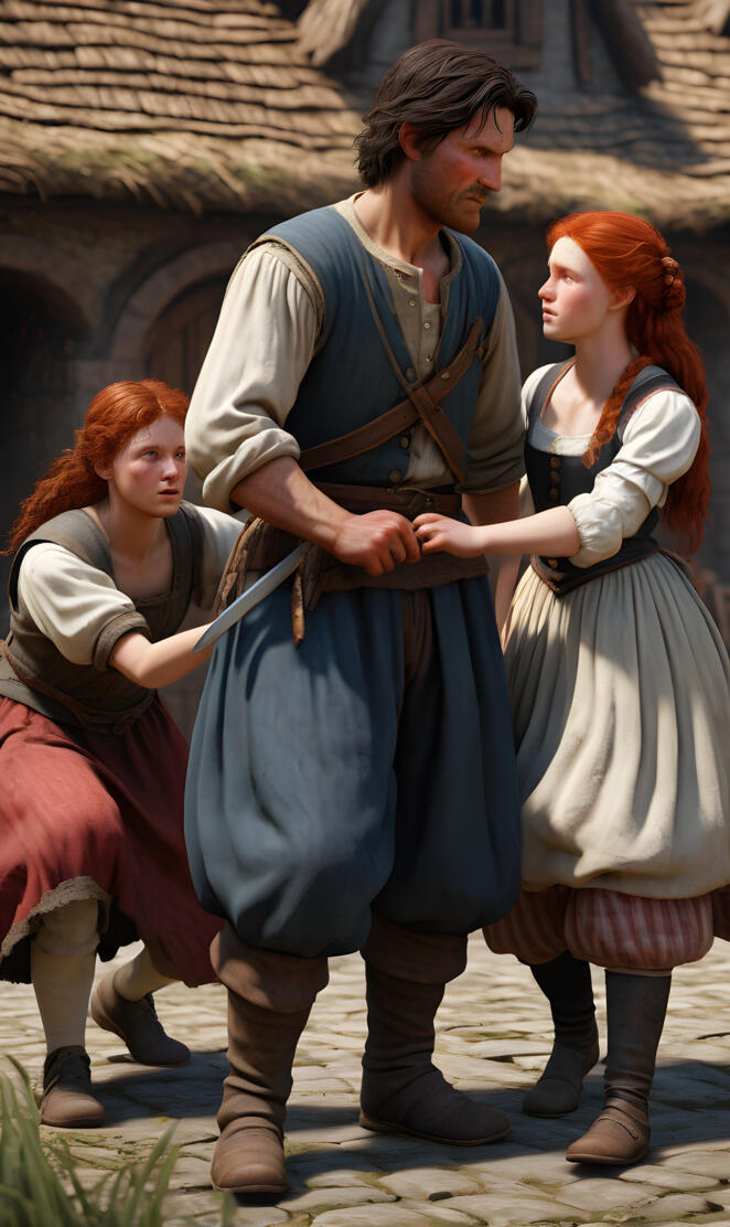 What is she up to? Did they have pickpockets back then? 😅