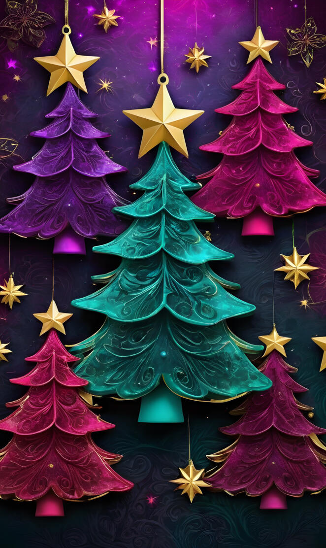 Forest of Christmas Trees