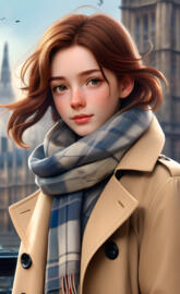 A British woman with red hair