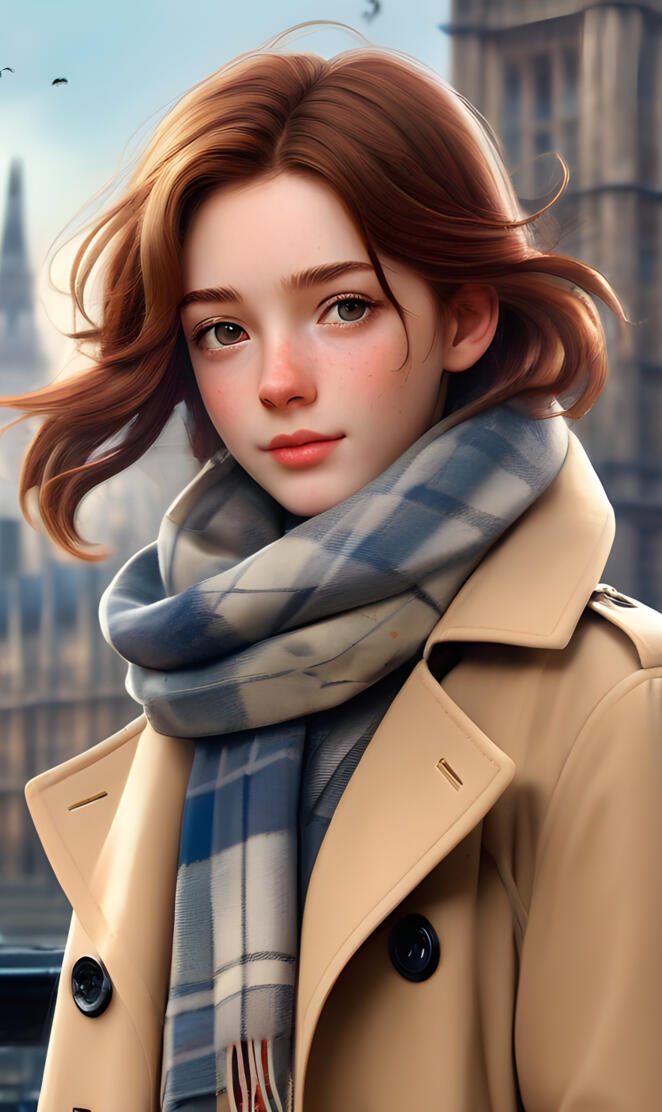 A British woman with red hair