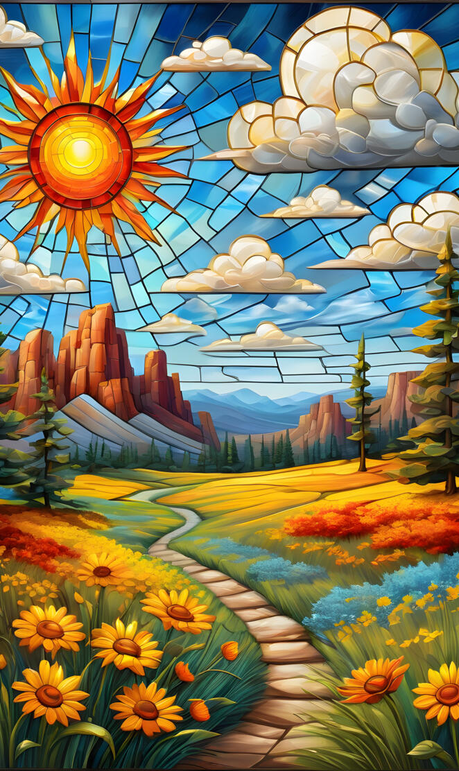 Beautiful Sunny Day Landscape