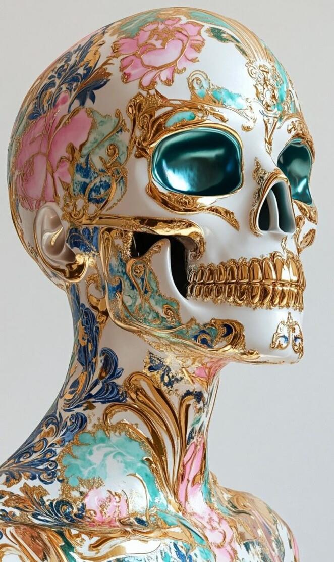 golden skull