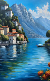 L
ake Como Blue and Sky