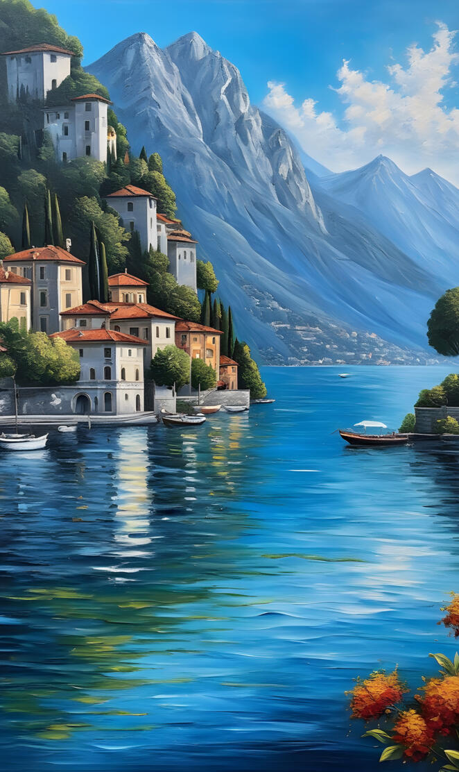 L
ake Como Blue and Sky