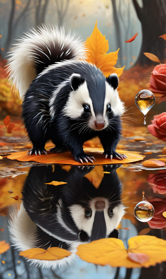 a couple of animals in a pond