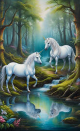unicorns in the forest