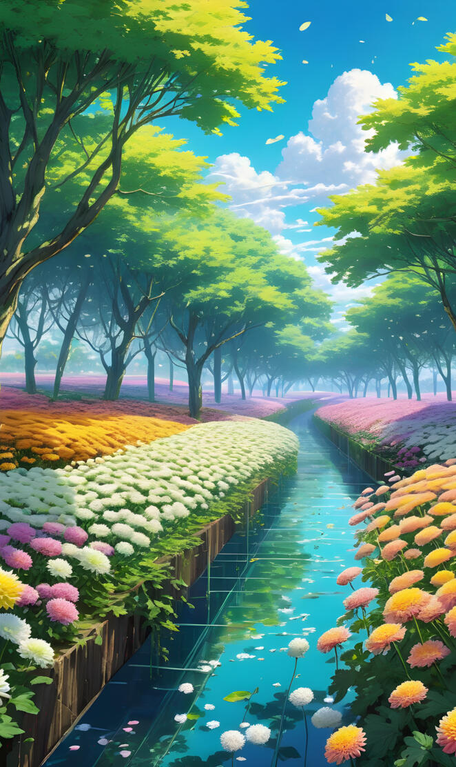 chrysanthemum valley, cottonwoods, yellow 💛, Creek