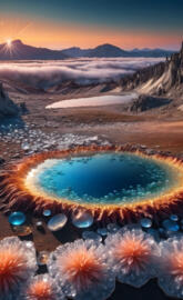 crystalized planetary landscape