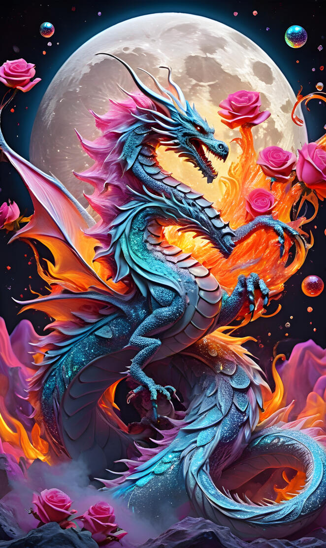 a colorful art piece