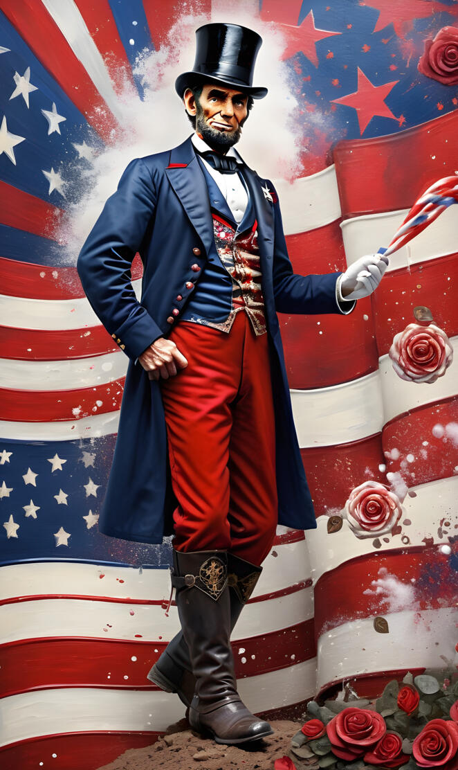 Abraham Lincoln in a garment