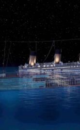 Titanic Sinking View