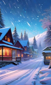 a house with snow on the ground