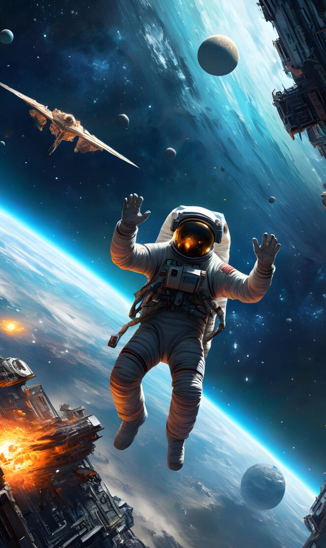 Falling through space