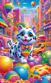 cute leaped (Lisa Frank)