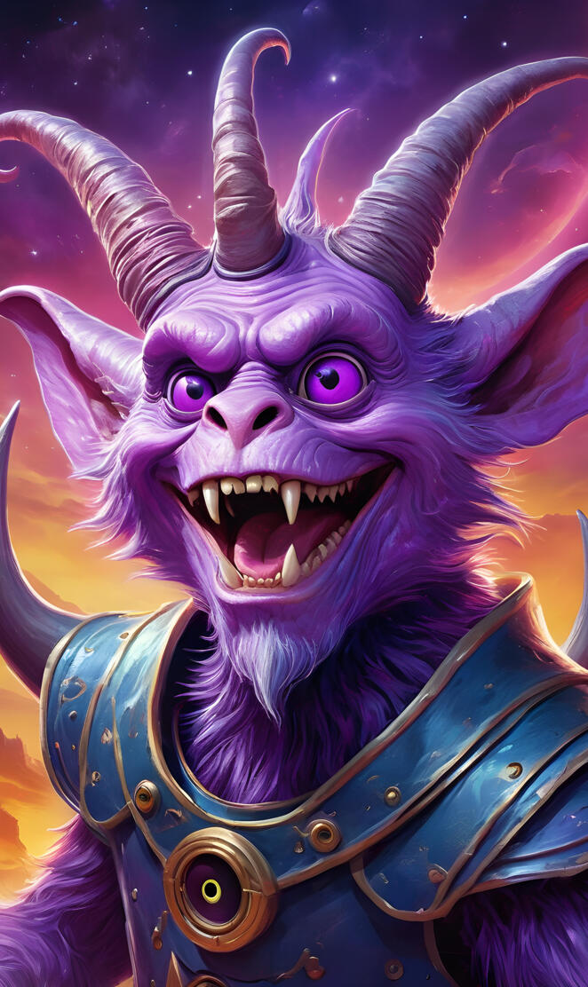 the one-eyed one-horned purple people eater? not even close right now