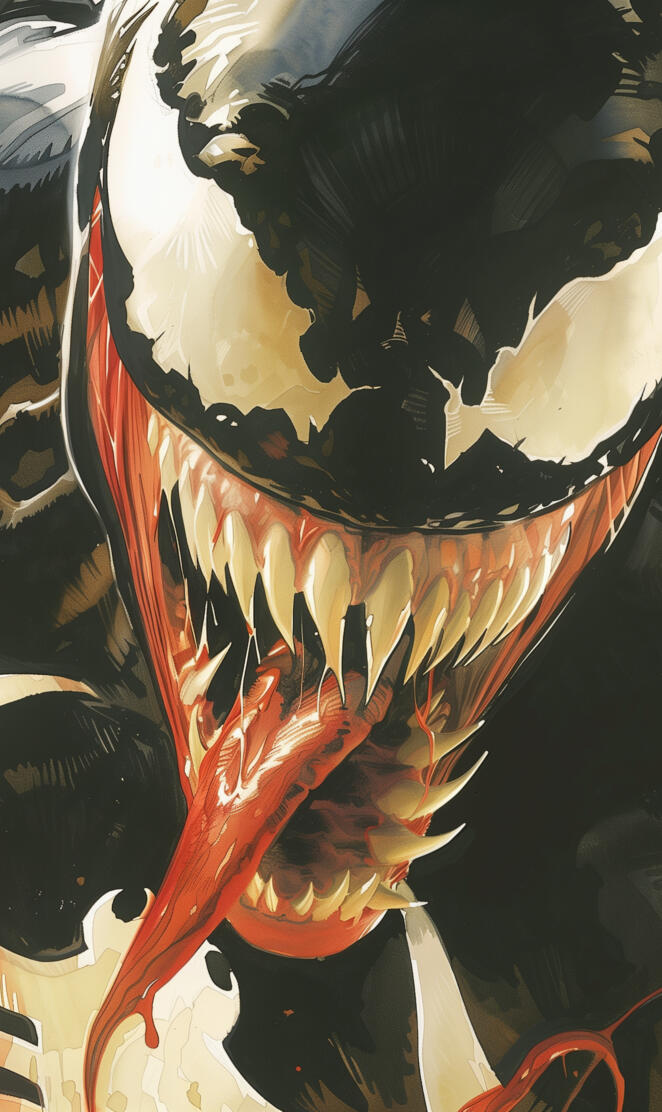 Venom film character drawings