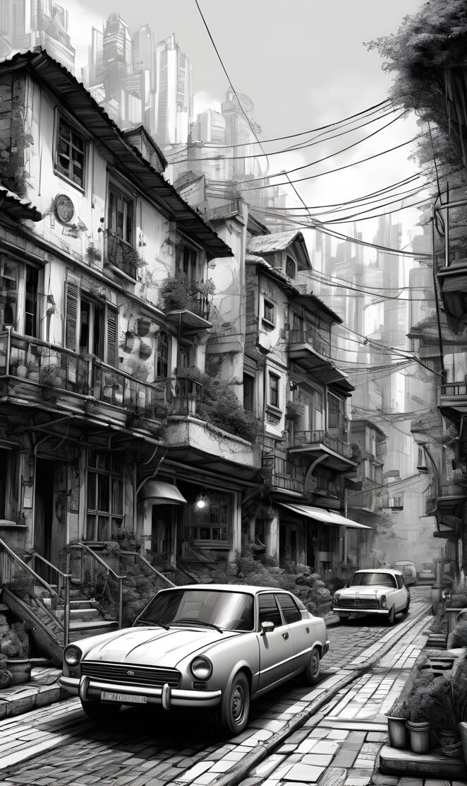 black and white theme