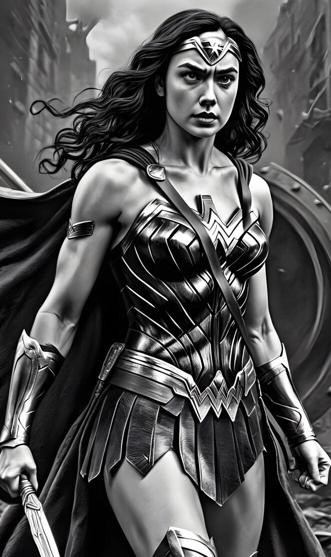 Wonderwoman pencil draw