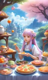 pastel anime girl