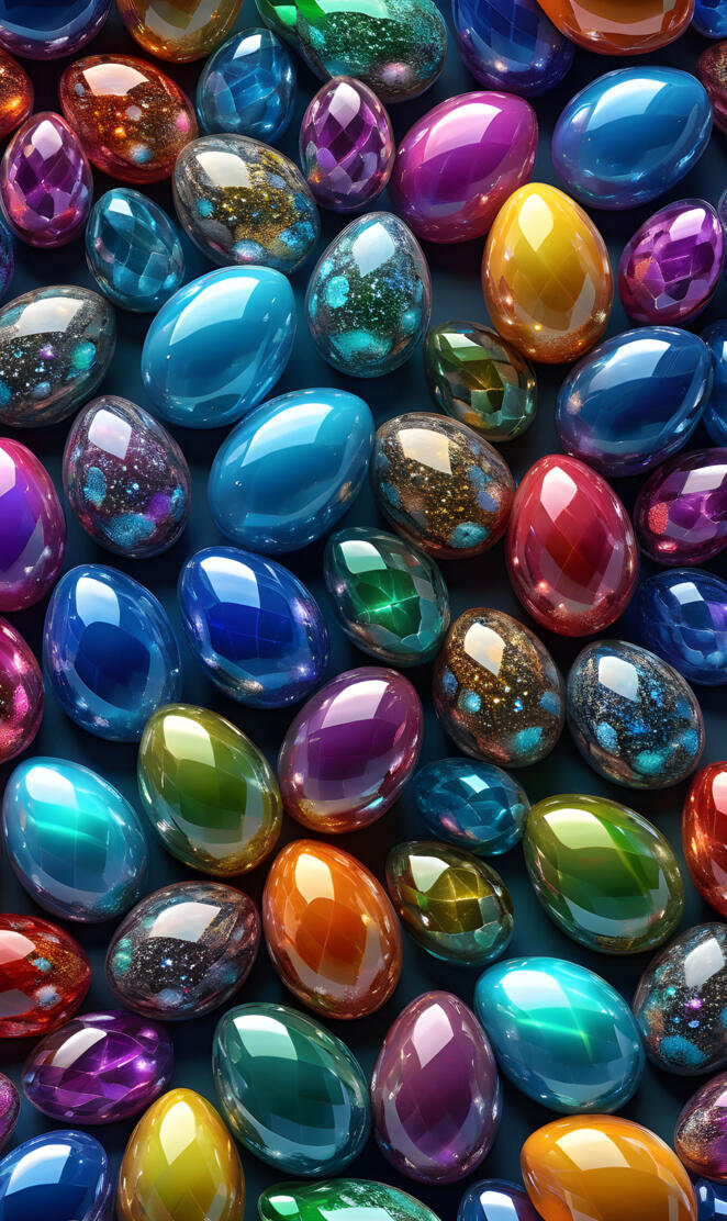 Jeweled Easter Egg background art 3