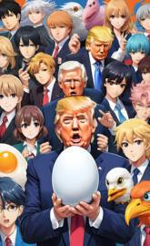TRUMP holds recod egg