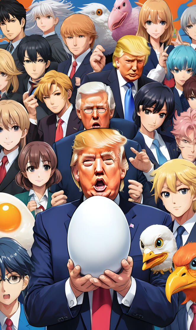 TRUMP holds recod egg