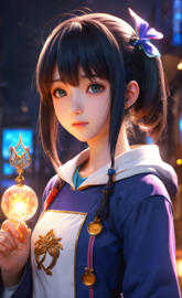 a person holding a trophy