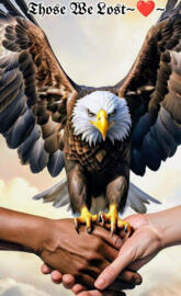 Hands Holding Up Eagle