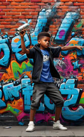 a boy holding a gun