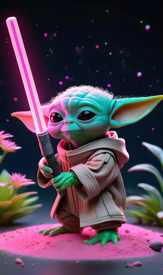 a toy holding a wand