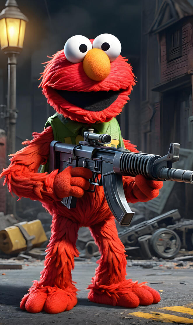 Gangsta Elmo machine