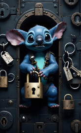 a toy figurine on a machine