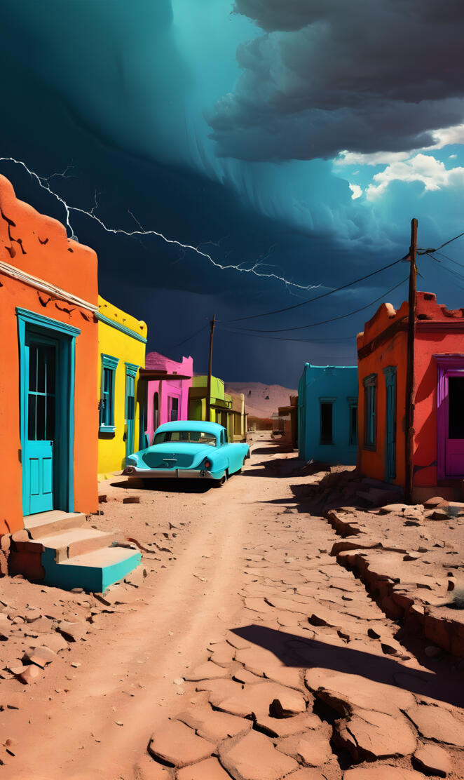 Noir. Shadowland. Thunderstorm.