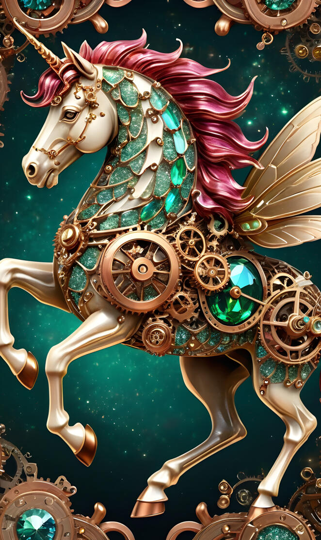 Tic Tok emerald clock