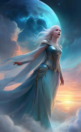 Elsa, dudakları kanlar içinde yanlız ve yaralı.