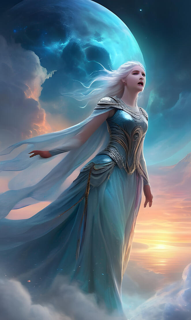 Elsa, dudakları kanlar içinde yanlız ve yaralı.