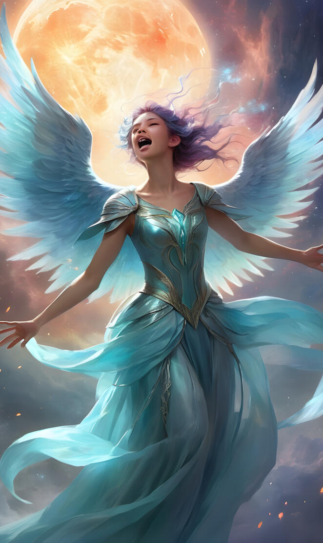 angel turning into demon